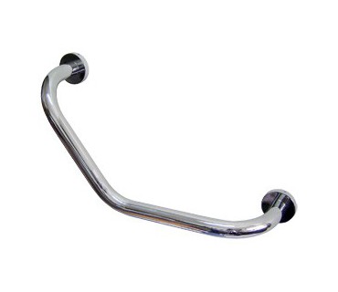 Chrome-plated brass grab bar