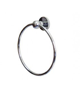 200 mm chrome-plated brass towel ring