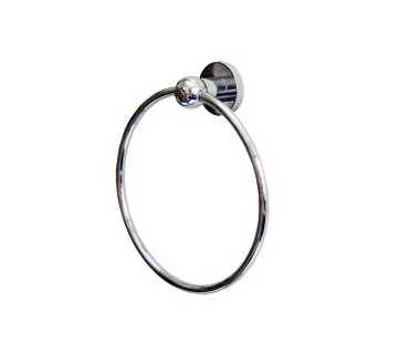 200 mm chrome-plated brass towel ring