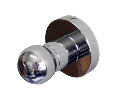 Chrome-plated brass hook