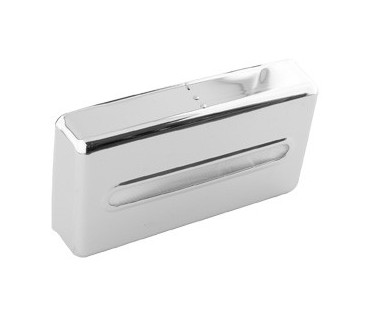 Chrome-plated brass tissue dispenser