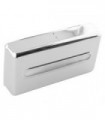 Chrome-plated brass tissue dispenser