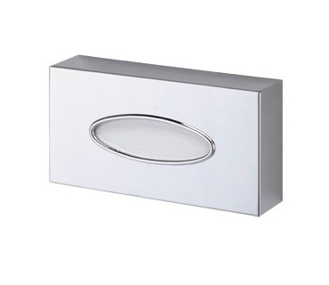 Chrome-plated brass tissue dispenser