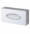 Chrome-plated brass tissue dispenser