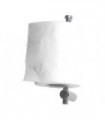 Stainless steel bright holder for spare toilet paper roll