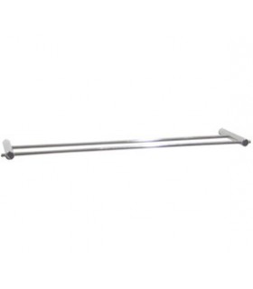 Stainless steel bright doble towel rail