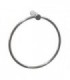 Stainless steel bright doble towel ring