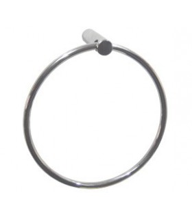 Stainless steel bright doble towel ring