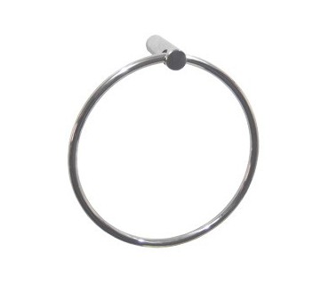 Stainless steel bright doble towel ring
