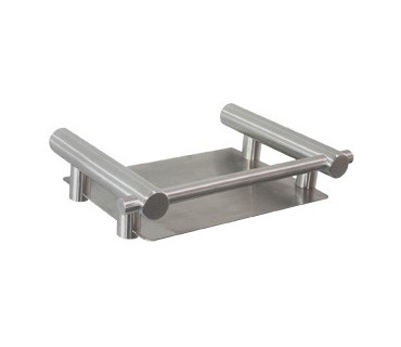 Stainless steel satin soap dish