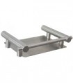 Stainless steel satin soap dish