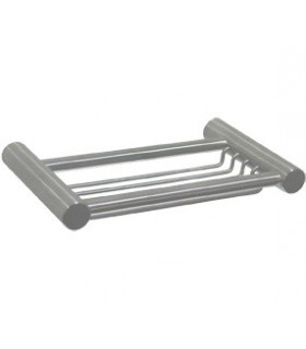 Stainless steel satin soap dish