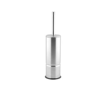 Stainless steel satin toilet brush holder