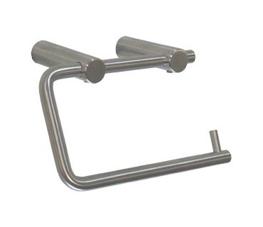 Stainless steel satin steel toilet roll holder
