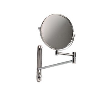 Stainless steel magnifying mirror