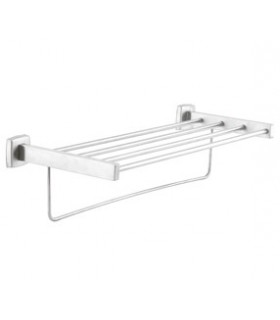 Stainless steel shelf with bar