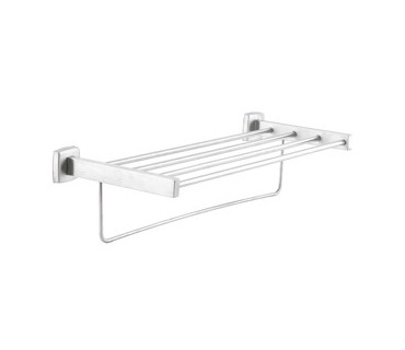 Stainless steel shelf with bar