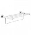 Stainless steel shelf with bar