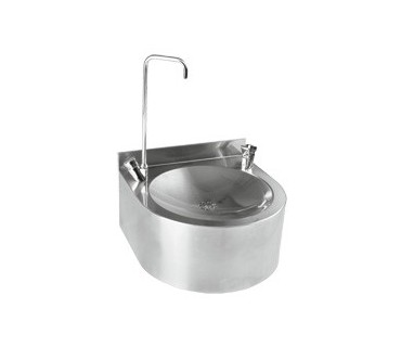 Wall mounted drinking water fountain