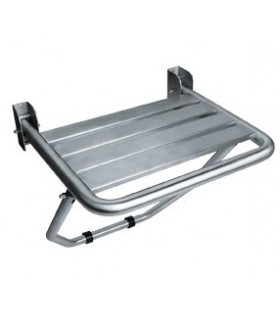 Folding seat with wall support