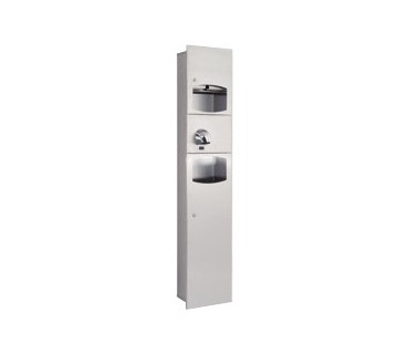 Paper towel dispenser + Saniflow + Waste bin