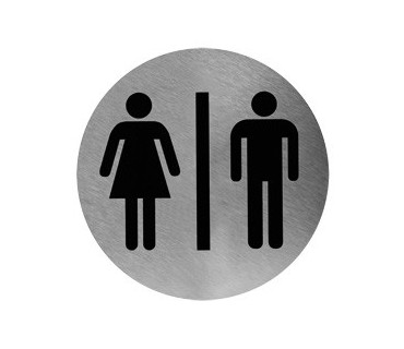 Unisex toilet sign