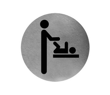 Diaper changing station room sign