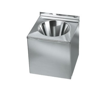Wall mounted stainless steel washbasin
