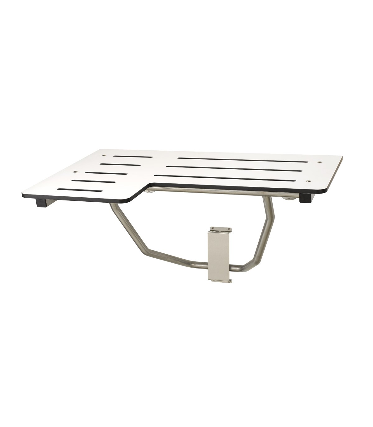 Folding seat with wall support