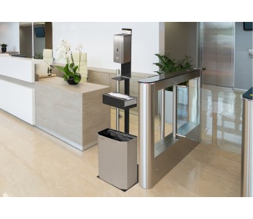 Hand sanitizing station holder