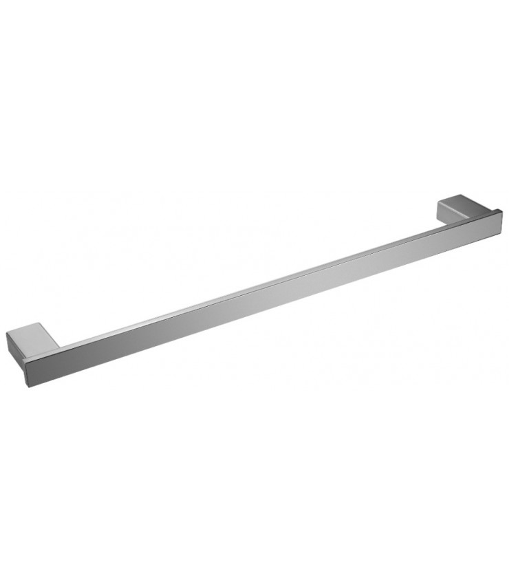 Bathroom towel rail made of AISI 304 stainless steel, satin finish
