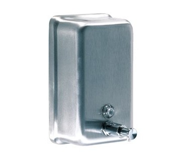 Surface push-button liquid soap dispenser