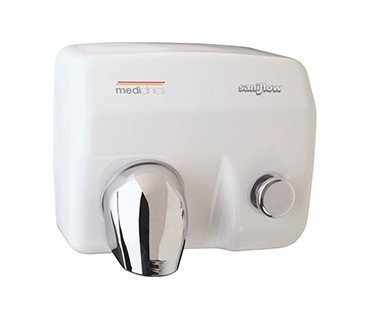 Saniflow push-button hand dryer