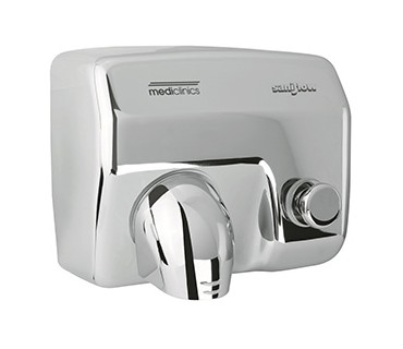 Saniflow push-button hand dryer