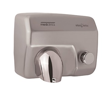 Saniflow push-button hand dryer