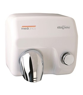 Saniflow push-button hand dryer