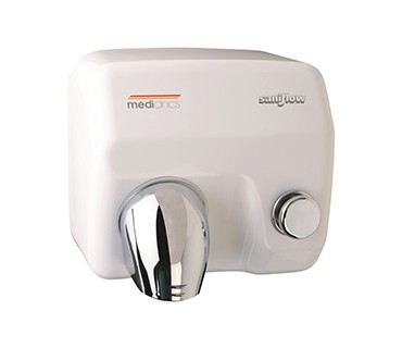 Saniflow push-button hand dryer