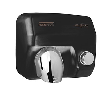 Saniflow push-button hand dryer