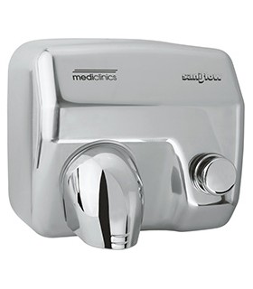 Saniflow push-button hand dryer