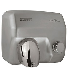 Saniflow push-button hand dryer