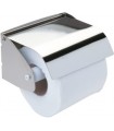 Stainless steel toilet roll holder with cover