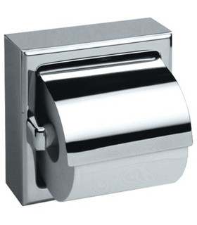 Stainless steel toilet roll holder