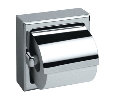 Stainless steel toilet roll holder
