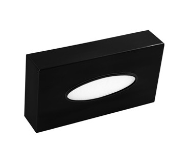 Stainless steel facial tissue dispenser