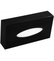 Stainless steel facial tissue dispenser