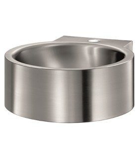 Wall mounted stainless steel bathroom wash basin