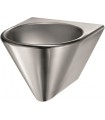 Wall mounted stainless steel bathroom wash basin