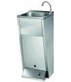 Stainless steel foot operated wash hand basin