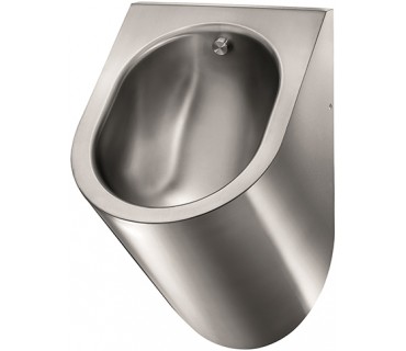 Stainless Steel Urinal with horizontal water inlet