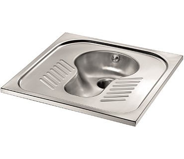 Stainless steel squatting pan